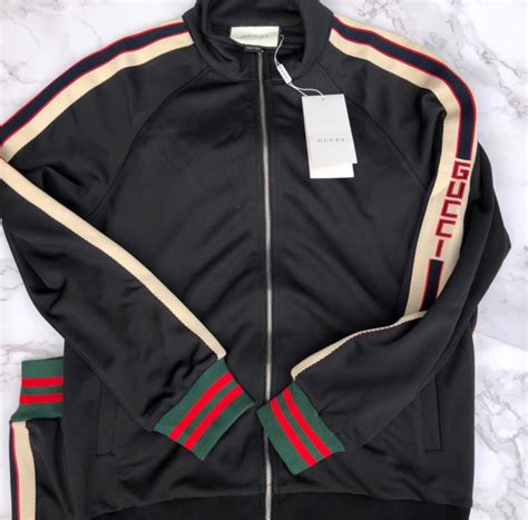 gucci tracksuit black cheap|Gucci full tracksuit.